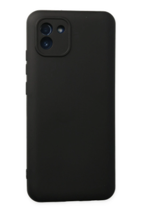 Newface Samsung Galaxy A03 Kılıf Nano içi Kadife Silikon - Siyah resmi