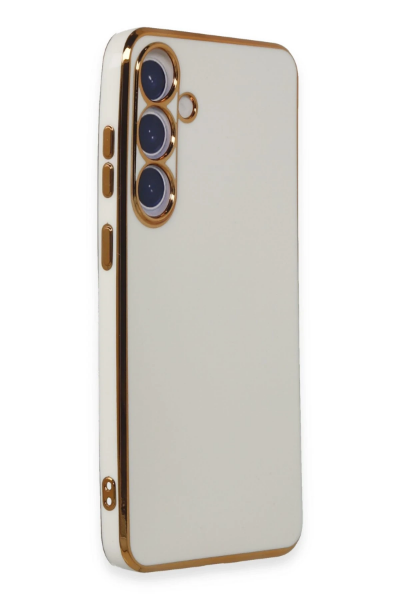 Newface Samsung Galaxy S24 Plus Kılıf Volet Silikon - Beyaz resmi