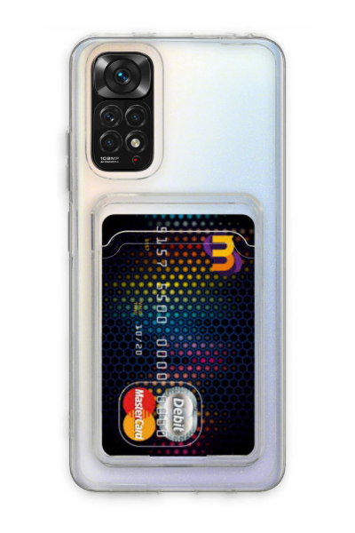 Newface Xiaomi Redmi Note 11 Kılıf Kart Şeffaf Silikon - Şeffaf resmi