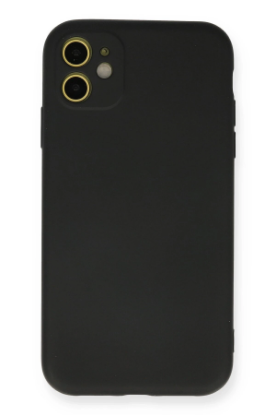 Newface iPhone 11 Kılıf Nano içi Kadife Silikon - Siyah resmi
