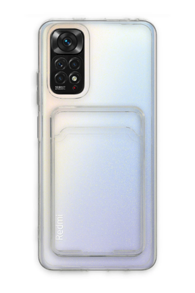 Newface Xiaomi Redmi Note 11 Kılıf Kart Şeffaf Silikon - Şeffaf resmi