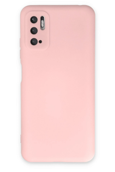 Newface Xiaomi Redmi Note 10 5G Kılıf Nano içi Kadife Silikon - Pudra resmi