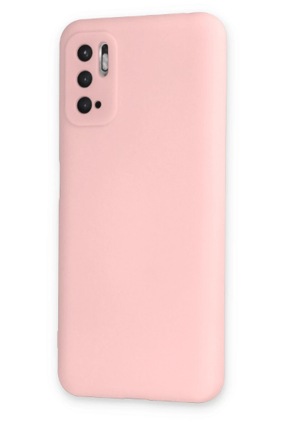 Newface Xiaomi Redmi Note 10 5G Kılıf Nano içi Kadife Silikon - Pudra resmi
