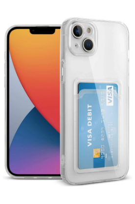 Newface iPhone 14 Kılıf Kart Şeffaf Silikon - Şeffaf resmi