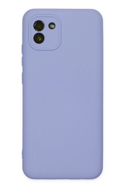Newface Samsung Galaxy A03 Kılıf Nano içi Kadife Silikon - Lila resmi