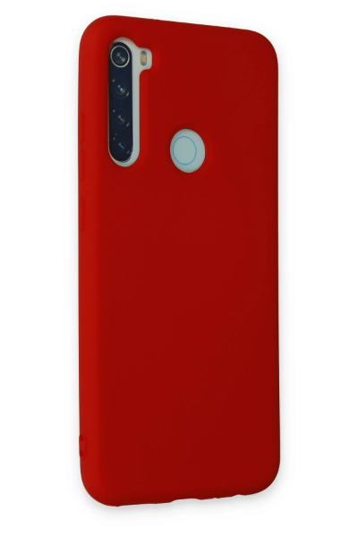 Newface Xiaomi Redmi Note 8 Kılıf Nano içi Kadife Silikon - Kırmızı resmi