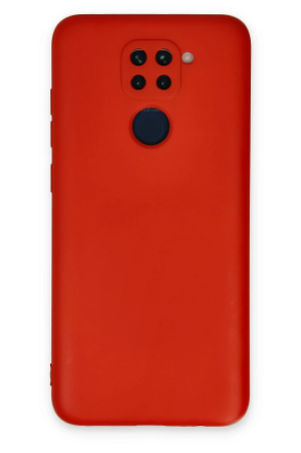 Newface Xiaomi Redmi Note 9 Kılıf Nano içi Kadife Silikon - Kırmızı resmi