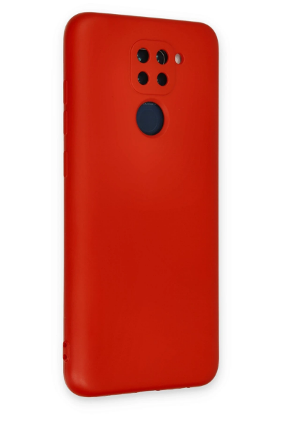 Newface Xiaomi Redmi Note 9 Kılıf Nano içi Kadife Silikon - Kırmızı resmi