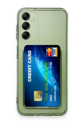 Newface Samsung Galaxy A14 4G Kılıf Kart Şeffaf Silikon - Şeffaf resmi