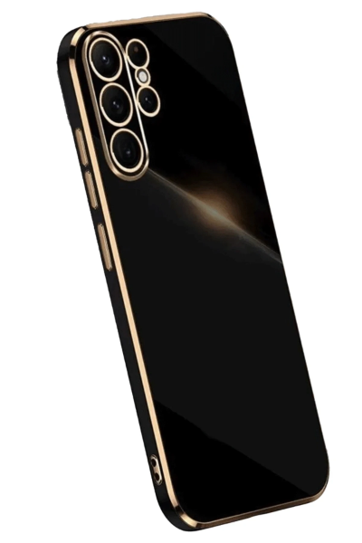 Newface Samsung Galaxy S24 Ultra Kılıf Volet Silikon - Siyah resmi