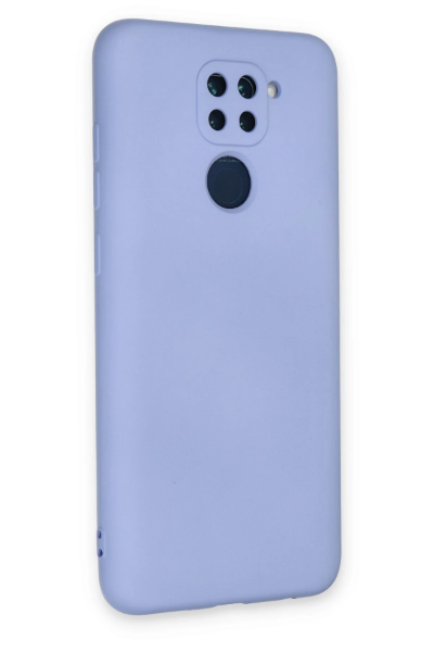 Newface Xiaomi Redmi Note 9 Kılıf Nano içi Kadife Silikon - Lila resmi