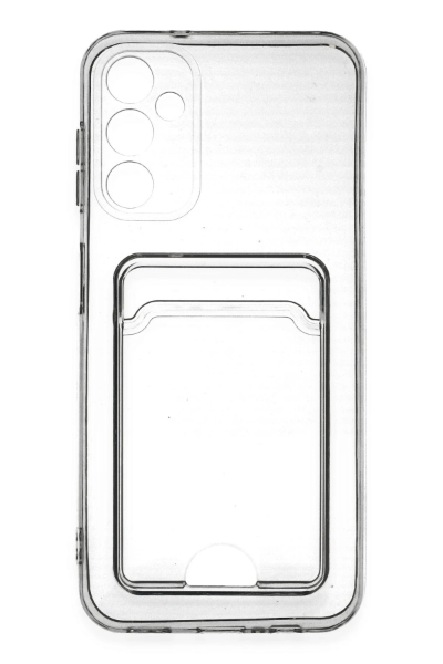 Newface Samsung Galaxy A14 4G Kılıf Kart Şeffaf Silikon - Şeffaf resmi