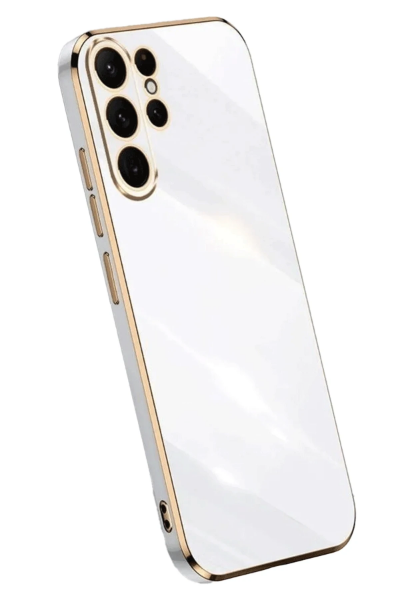 Newface Samsung Galaxy S24 Ultra Kılıf Volet Silikon - Beyaz resmi