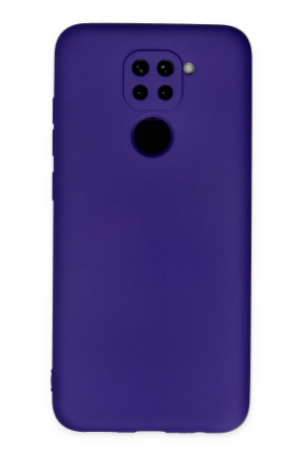 Newface Xiaomi Redmi Note 9 Kılıf Nano içi Kadife Silikon - Mor resmi