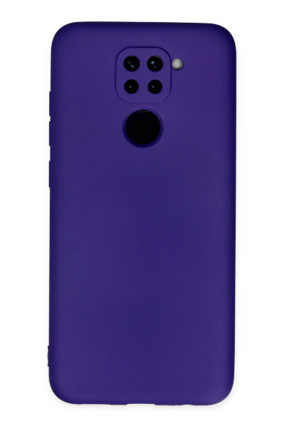 Newface Xiaomi Redmi Note 9 Kılıf Nano içi Kadife Silikon - Mor resmi