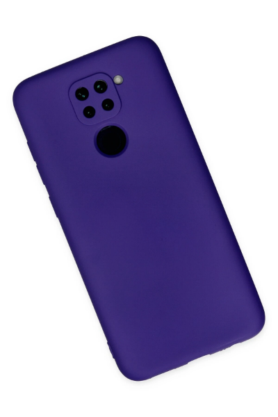 Newface Xiaomi Redmi Note 9 Kılıf Nano içi Kadife Silikon - Mor resmi