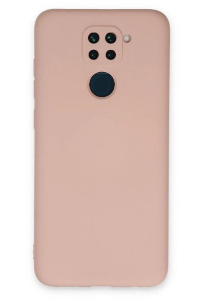 Newface Xiaomi Redmi Note 9 Kılıf Nano içi Kadife Silikon - Pudra resmi