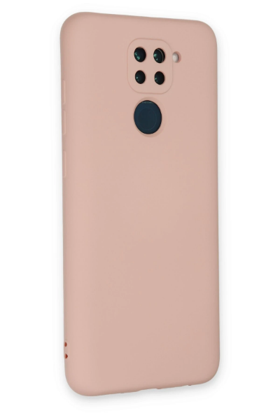 Newface Xiaomi Redmi Note 9 Kılıf Nano içi Kadife Silikon - Pudra resmi