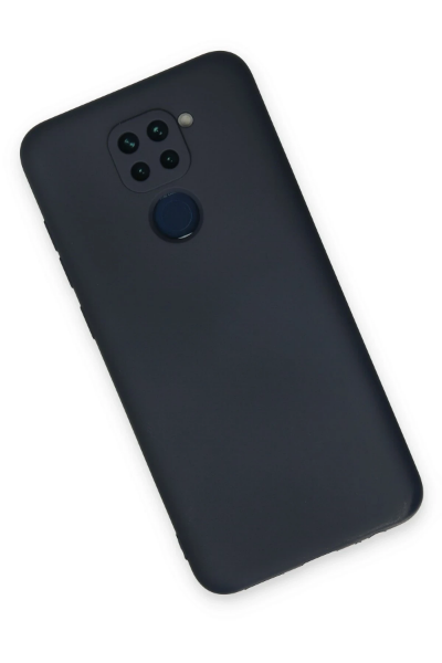 Newface Xiaomi Redmi Note 9 Kılıf Nano içi Kadife Silikon - Lacivert resmi