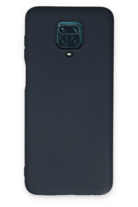 Newface Xiaomi Redmi Note 9 Pro Kılıf Nano içi Kadife Silikon - Lacivert resmi