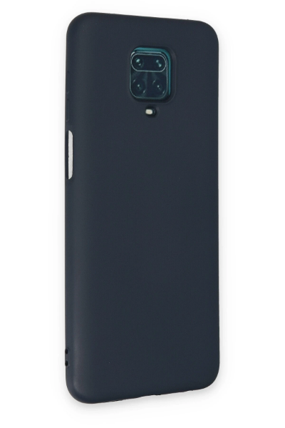 Newface Xiaomi Redmi Note 9 Pro Kılıf Nano içi Kadife Silikon - Lacivert resmi