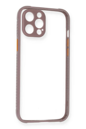 Newface iPhone 12 Pro Max Kılıf Miami Şeffaf Silikon - Açık Mor resmi