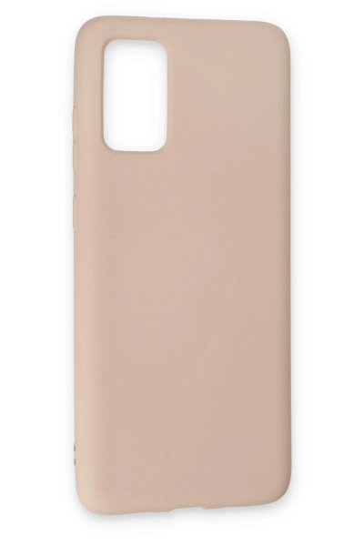 Newface Samsung Galaxy S20 Plus Kılıf Nano içi Kadife Silikon - Pudra resmi