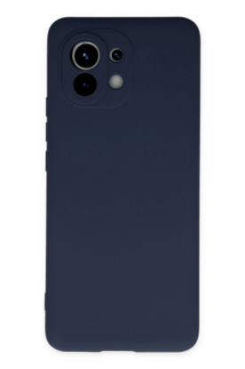 Newface Xiaomi Mi 11 Kılıf Nano içi Kadife Silikon - Lacivert resmi