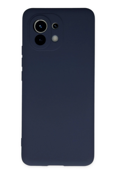 Newface Xiaomi Mi 11 Kılıf Nano içi Kadife Silikon - Lacivert resmi