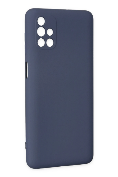 Newface Samsung Galaxy M51 Kılıf Nano içi Kadife Silikon - Gri resmi