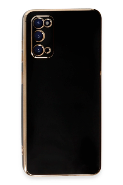 Newface Samsung Galaxy S20 Kılıf Volet Silikon - Siyah resmi