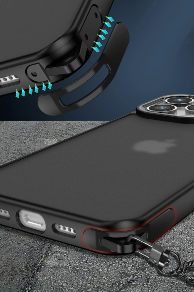 Newface iPhone 13 Pro Max Kılıf Elegant Kapak - Derin Mor resmi