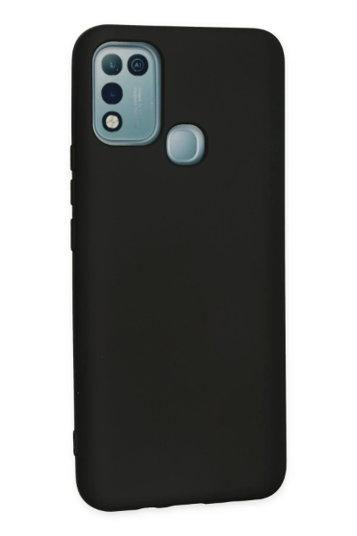 Newface İnfinix Hot 10 Play Kılıf Nano içi Kadife Silikon - Siyah resmi