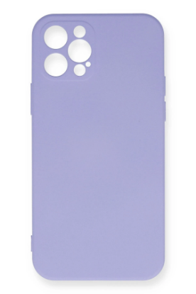 Newface iPhone 12 Pro Max Kılıf Nano içi Kadife Silikon - Lila resmi