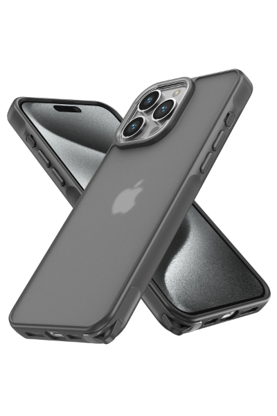 Newface iPhone 13 Pro Max Kılıf Elegant Kapak - Titan Gri resmi