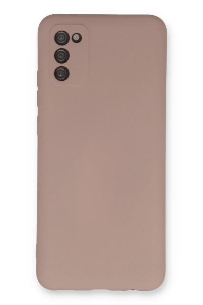 Newface Samsung Galaxy A03S Kılıf Nano içi Kadife Silikon - Pudra resmi