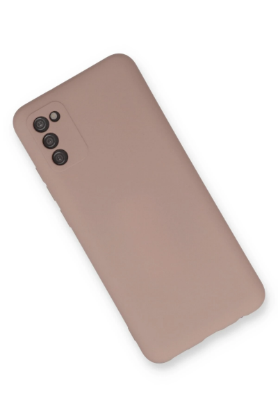 Newface Samsung Galaxy A03S Kılıf Nano içi Kadife Silikon - Pudra resmi