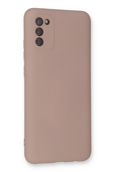 Newface Samsung Galaxy A03S Kılıf Nano içi Kadife Silikon - Pudra resmi