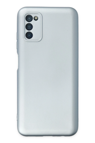 Newface Samsung Galaxy A03S Kılıf Nano içi Kadife Silikon - Sky Blue resmi