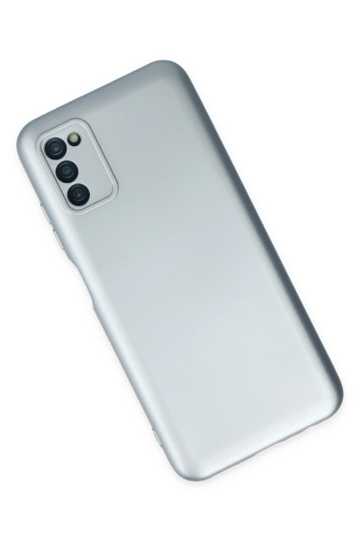 Newface Samsung Galaxy A03S Kılıf Nano içi Kadife Silikon - Sky Blue resmi