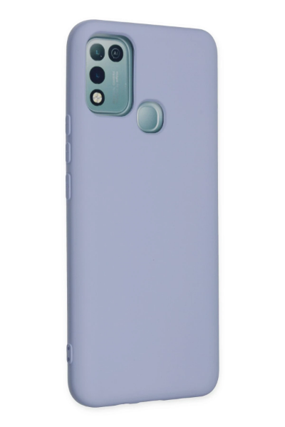 Newface İnfinix Hot 10 Play Kılıf Nano içi Kadife Silikon - Lila resmi