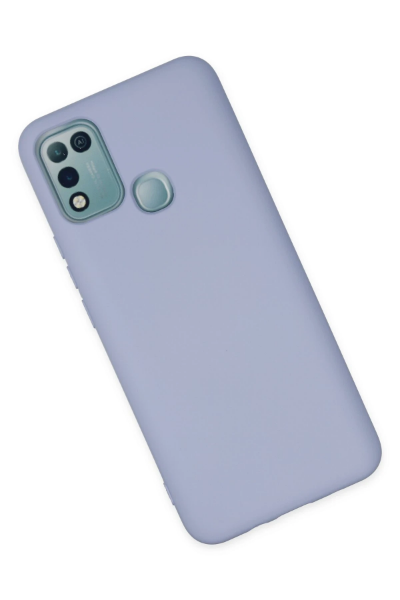 Newface İnfinix Hot 10 Play Kılıf Nano içi Kadife Silikon - Lila resmi