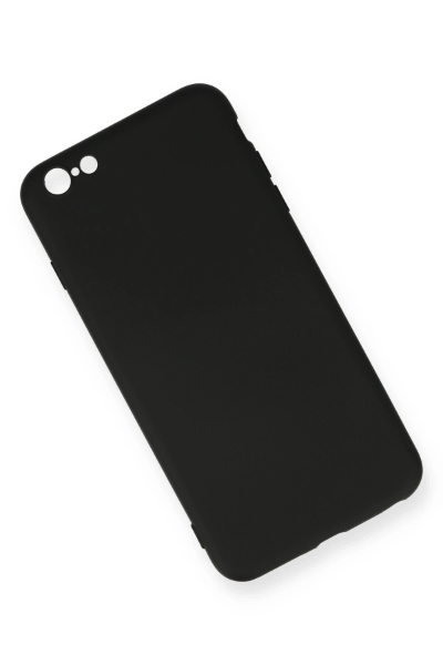 Newface iPhone 6 Plus Kılıf Nano içi Kadife Silikon - Siyah resmi