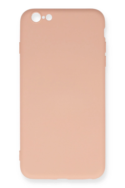 Newface iPhone 6 Plus Kılıf Nano içi Kadife Silikon - Pudra resmi