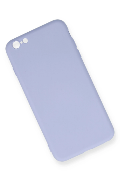 Newface iPhone 6 Plus Kılıf Nano içi Kadife Silikon - Lila resmi