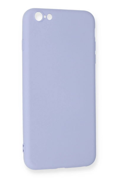 Newface iPhone 6 Plus Kılıf Nano içi Kadife Silikon - Lila resmi