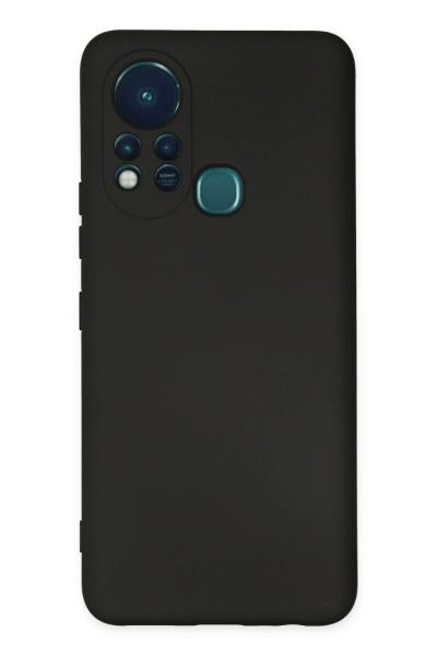 Newface İnfinix Hot 11s Kılıf Nano içi Kadife Silikon - Siyah resmi