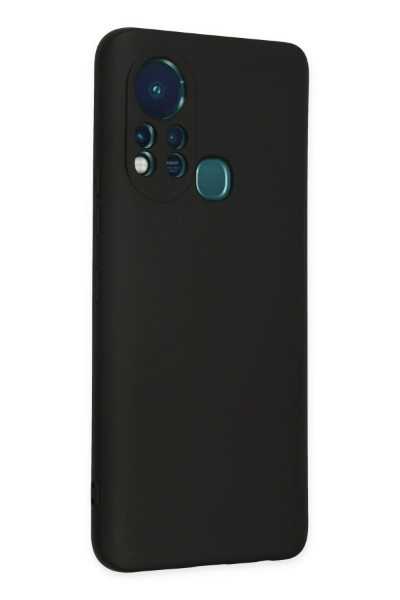 Newface İnfinix Hot 11s Kılıf Nano içi Kadife Silikon - Siyah resmi