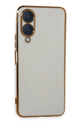Newface Vivo Y17S Kılıf Volet Silikon - Beyaz resmi