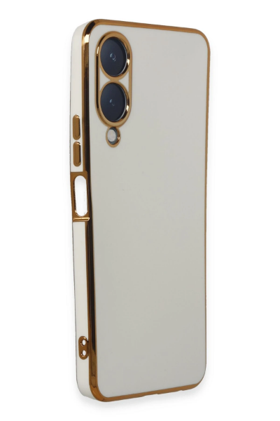 Newface Vivo Y17S Kılıf Volet Silikon - Beyaz resmi